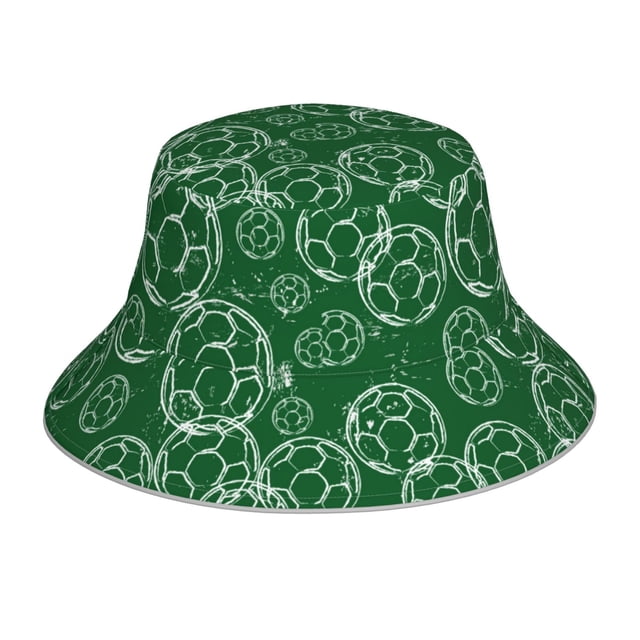 Fotbe Soccer Sombrero Tipo Pescador con Estampado – Sombrero de Sol de Algodón de Moda para Playa, Golf, Pesca