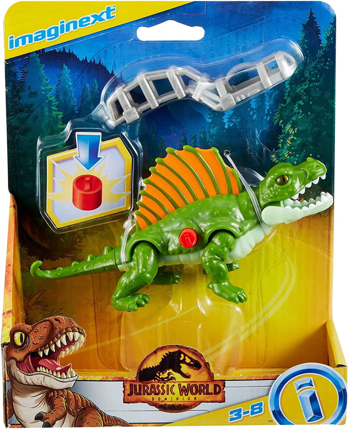 Imaginext Jurassic World Dominion, Multicolor, 3–8 years, 7.50 x 6.40", 0.39 lb