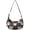 Floral Cat Head Black Pattern, variant on Floral Cat Head Black Pattern Hobo Shoulder Bag, Daily Shoulder Handbag with Adjustable Strap, Sturdy Stitching Gift Ideas for Women Girls