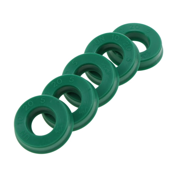 Anillo de Sello de Aceite Universal Unique Bargains Labio UN Sello de Eje Rotativo 10x20x5mm Alta Presión TPU Verde 5 Pcs
