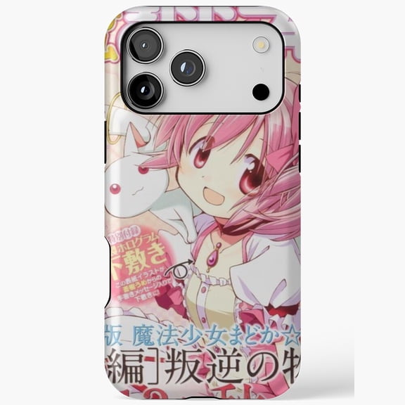 Madoka Japanese Anime Art Design iPhone Case 17 11 12 13 14 15 16 Pro Max up to size 5XL