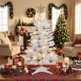 thumbnail image 2 of THE BRIVE 3ft White Artificial Christmas Tree, Includes Ornaments & Star for Holiday Home Decor, 2 of 6
