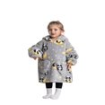 thumbnail image 2 of Wearable Blanket Hoodie for Adults Sherpa All Patterns Oversized Sweatshirt Blanket with Pockets, 2 of 6