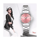 thumbnail image 4 of Reloj Mujer Acero Inoxidable Elegante Metal Contra Agua Eo Safe Impors Blanco Rosa, 4 of 5