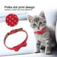 thumbnail image 2 of Collar de lunares para perro y gato, pajarita ajustable de cuero PU para perro (rojo, 1,3 x 32 cm/0,5 x 12,6 pulgadas), 2 of 8