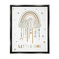 thumbnail image 2 of Stupell Industries Hello Little One Patterned Stars Nursery Rainbow Graphic Art Luster Gray Floating Framed Canvas Print Wall Art, Design by Angela Nickeas, 2 of 5