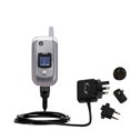 thumbnail image 1 of International AC Home Wall Charger suitable for the Motorola V975 - 10W Charge supports wall outlets and voltages worldwide - Uses Gomadic Brand TipEx, 1 of 4