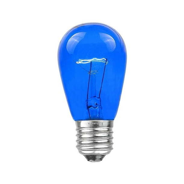 Novelty Lights 25 Pack S14 Outdoor, 11 Watt Landscape Light Bulbs