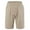 Khaki, variant on Men's Cotton Sweat Shorts Solid Drawstring Pull-On Short for Running,Workout,Training, Basketball
