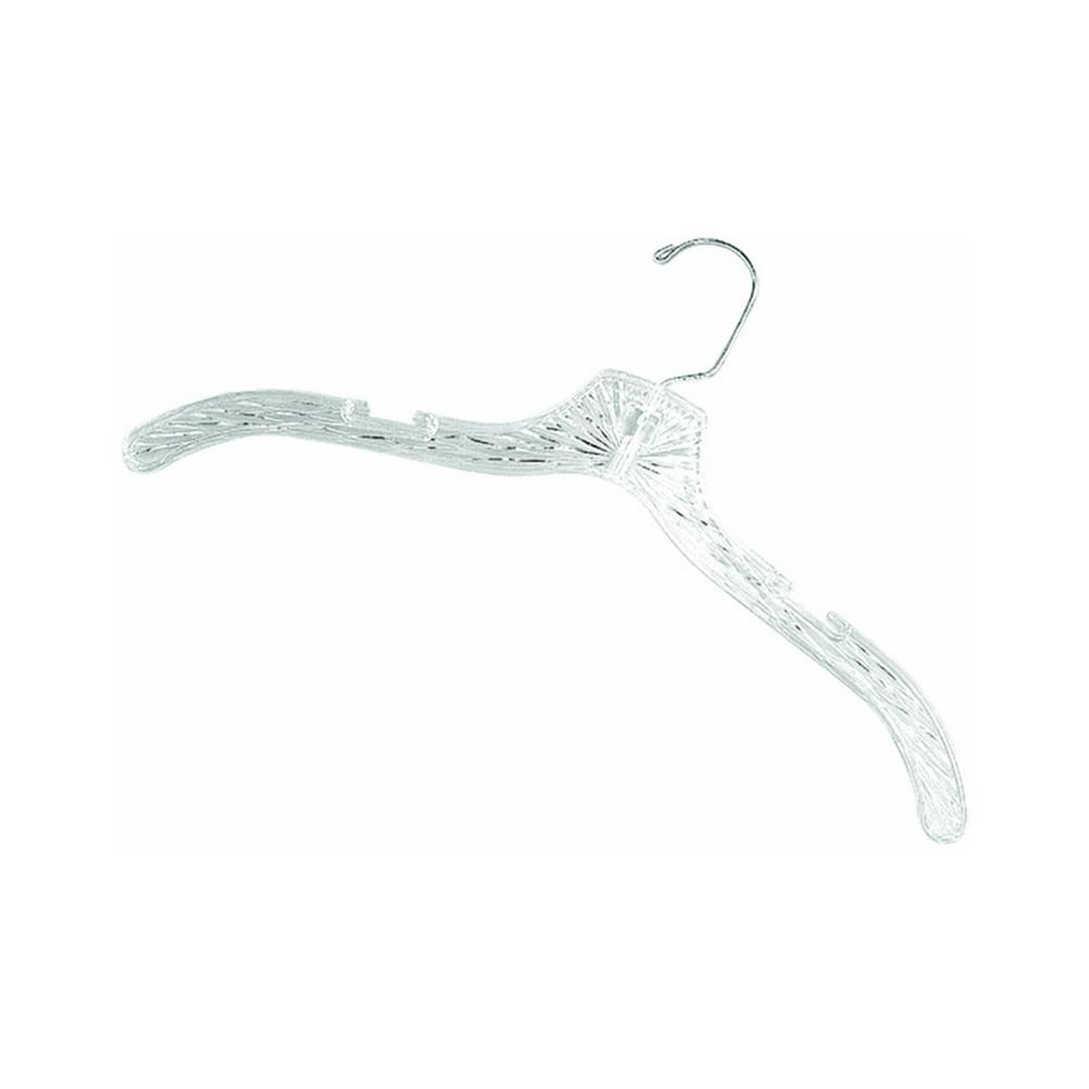 Homz Dress Hangers Clear Plastic