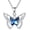 Butterfly-1, variant on Axolotl Heart Pendant Necklace, 925 Sterling Silver Engraved Love You Forever Jewelry Gift for Women Daughter