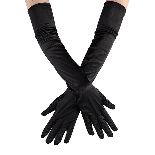 Long Opera Party Satin Glove, Easy Cleaning Long Satin Gloves Cosplay Comfortable For Women For Party For Wedding