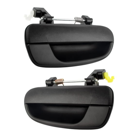 BOXI 80686 80687 (Set of 2) Outside Exterior Rear Left and Right Door Handles Replacement for Hyundai Accent 2000-2005 / for Dodge Verna 2000-2005 - Textured Black | Replace 83650-25000 83660-25000