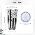 thumbnail image 4 of Salouo Submarine Vintage Flag Print 20oz Tumbler with Lid,Stainless Steel Vacuum Insulated Tumbler Durable Insulated Coffee Mug Thermal Cup with Splash Proof Sliding Lid-Straw Three-piece Set, 4 of 8