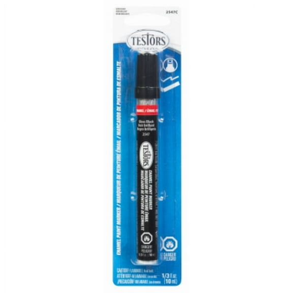 1 PC,Testors 2547C Gloss Enamel Paint Marker, Black, 1/3 Oz