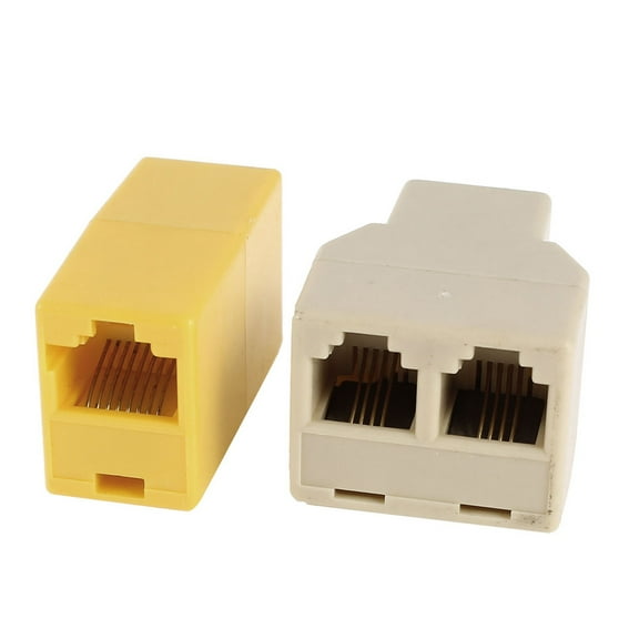 6P4C RJ11 Female to Dual Female Socket   8P8C RJ45 Female to Female F/F Adapter