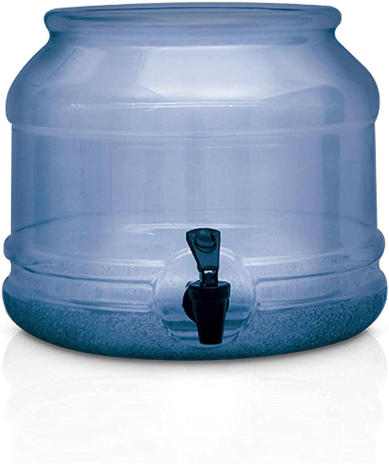 Lavo Home Plastic BPA FREE Water Dispenser Base with Faucet - Transparent  Blue - For Countertops or Stands