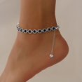 thumbnail image 4 of Kaash Customs Sterling Silver Fine Anklet for Women, 5"+2" inch Adjustable Size Brass Metal, 4 of 4