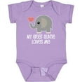 thumbnail image 3 of Inktastic Great Auntie Loves Me Elephant Boys or Girls Baby Bodysuit, 3 of 5