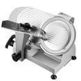thumbnail image 1 of KFFKFF Commercial Meat Slicer, 400W Electric Cutter, Removable 12" Carbon Steel Blade and Food Tray, 0-0.59" Adjustable Thickness Food Slicer Machine, ETL Approved, 1 of 9