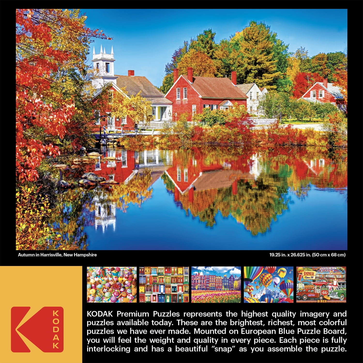 qpman　写真のKとP Cra-Z-Art Kodak 1000-Piece Autumn in Harrisville New Hampshire