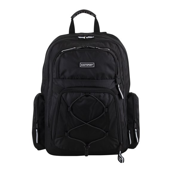 Eastsport Bungee Expandable Unisex Backpack Black