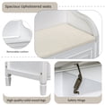 thumbnail image 4 of Ottoman Bench with Storage Solid Wood Entryway Multifunctional Removable Cushion Storage Bench with Safety Hinge, 4 of 6