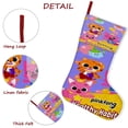 thumbnail image 5 of PINKFONG Tema: Calcetines de Navidad, fino lino blanco para colgar en escaleras y chimenea, decoración navideña para el hogar, regalo de Navidad. 45cm × 32cm, 5 of 5