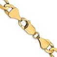 thumbnail image 3 of Avariah Diamonds Solid 10K Yellow Gold 7.7mm Concave Figaro Bracelet - 24" Chain, 3 of 8