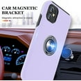thumbnail image 6 of Kick Stand Case for iPhone 11 Heavy Duty with Magnetic Ring Case {Shock Proof-Built in Kickstand - Dual Layer Rubber- iPhone 11} Color Purple, 6 of 6