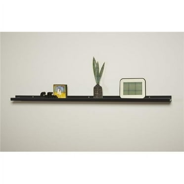 1.25 x 46.5 x 3.5 in. Photo Ledge Black Decorative Wall Shelf