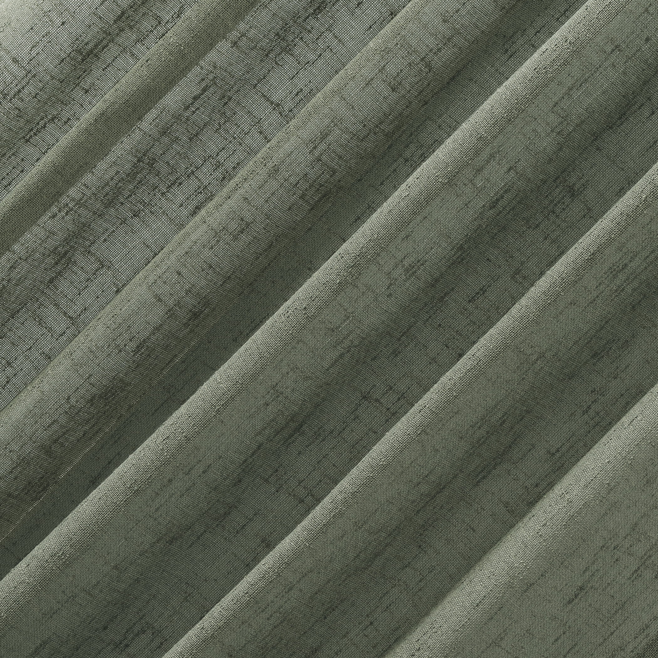 Archaeo Burlap Weave Linen Blend Tab Top Curtain, 50"x96", 50"x96", Moss Green