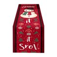 thumbnail image 2 of MMJ Table Cloth Christmas Flag Holiday Dining Table Runner Long Burlap Style Party Layout 13x72in, 2 of 5