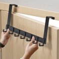 thumbnail image 1 of YAOMOBB Towel Hanger Strong Load Bearing Over Door Storage Rack Rustproof Space Saving Coat Towel Hanger Organizer, 1 of 6