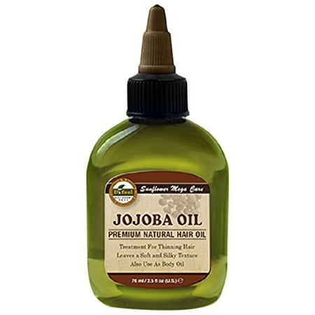 Difeel Premium Natural Hair Oil - Jojoba Oil 2.5 oz. - Treatment for Thinning Hair, for Soft, Silky & Moisturized Hair & Scalp, Reduces Hair Loss, Also Used As Body