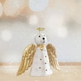 thumbnail image 5 of HCTSHG Christmas Tree Topper, Decorative LED Lighted Angel Dog Topper with Garland and Wings, Holiday Tree Ornament for Festive Decoration, 3.1x9.84 Inch, 5 of 8