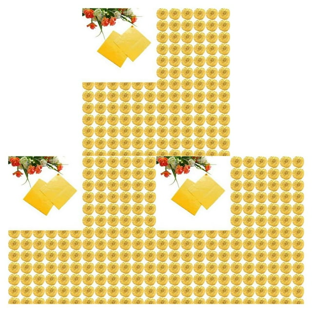 QualitChoice 100 Square Aluminum Foil Wrappers for Chocolate Sweets Candy Confectionery Gold 3Set