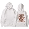 thumbnail image 1 of WEAIXIMIUNG Sweat-Shirt d'Automne pour Femmes, Sweat à Capuche Imprimé Lettre de Baseball avec Poche et Cordon de Serrage, 1 of 4