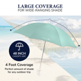 thumbnail image 4 of Caribbean Joe 48" Clamp on Beach Umbrella with UV Protection, 4 of 7