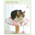 thumbnail image 6 of 35" Cute Pink Cat Tree with Large Metal Frame Hammock, Sisal Scratching Posts and Top Perch for Small Indoor Cats and Kittens, 6 of 7