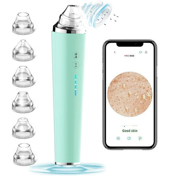 Jinsinto Blackhead Remover Pore Vacuum with Camera, Black Head Remover Suctioner 3 Suction Power & 6 Probes, WiFi Real-Time Skin Screen, Upgraded Pimple Vacuum Acne Comedone Extractor