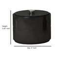 thumbnail image 4 of nu steel Loft Cotton Swab/Container Shiny Black Resin Finish, 4 of 4