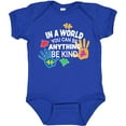 thumbnail image 3 of Inktastic In a World You Can Be Anything Be Kind Autism Awareness Boys or Girls Baby Bodysuit, 3 of 5