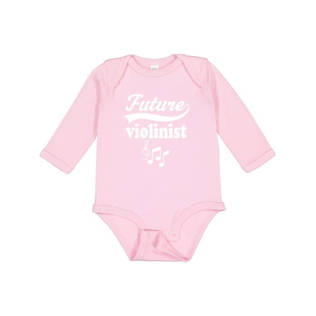 

Inktastic Violin Music Girls Future Violinist Gift Baby Girl Long Sleeve Bodysuit