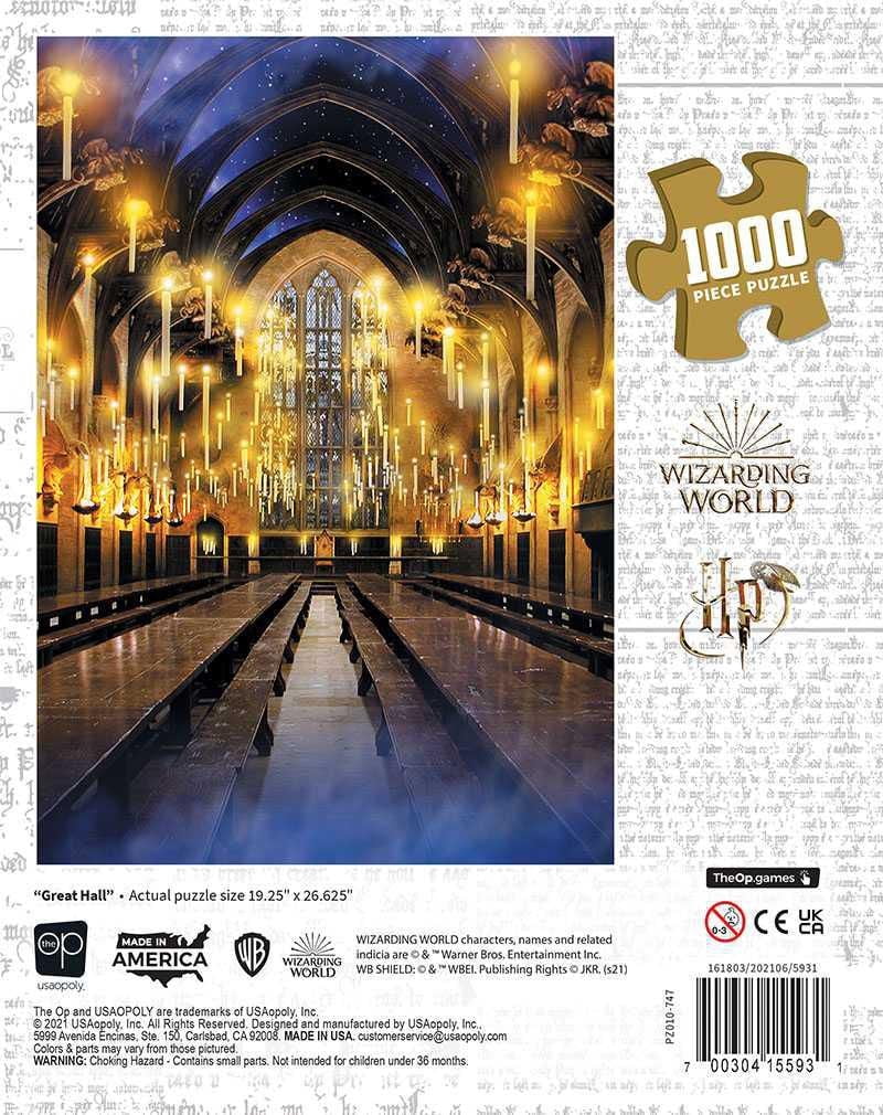 USAopoly Harry Potter “Great Hall” 1000 Piece Puzzle