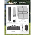 thumbnail image 5 of EastVita Dark Army Green+Hemp Grey-13x13 Ft Pop Up Gazebo Canopy Tent - Portable Lightweight UV Block Shade with Folding Design for Beach Camping Weddings and Parties Instant Setup Shelter, 5 of 8