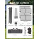 thumbnail image 4 of 13x13 ft pop-up gazebo canopy tent in khaki y light khaki - portable, lightweight, y uv-blocking con folding design para beach, camping, weddings, y parties - instant setup shelter, 4 of 8