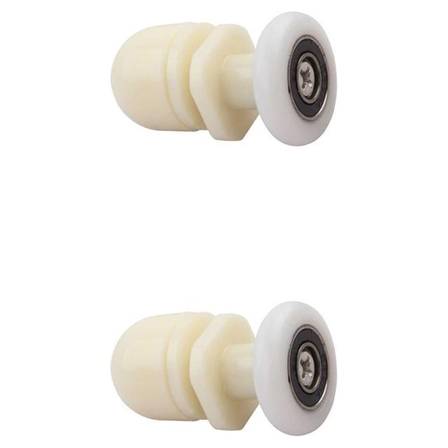 Yuarrent Rodillo para puerta de cristal de ducha, 8 Uds., polea de baño, rueda deslizante, punzón, accesorios de repuesto rodantes para el 23mm 2Conjunto