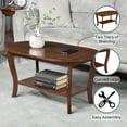 thumbnail image 4 of Convenience Concepts American Heritage Classic Oval Fiberboard Coffee Table, Espresso, 4 of 6