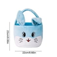 thumbnail image 3 of Generic Easter Bunny Baskets for Kids, Egg Hunt Bags Plush Rabbit Bucket Easter Gifts for boys and girls, 3 of 6